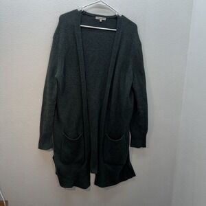 Madewell Kent Cardigan Sweater Womens Sz S Green Merino Wool Alpaca minimalist